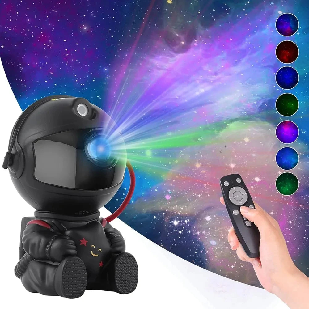 Enchanting Astronaut Starry Sky Projector - Transform Your Space with a Mesmerizing LED Galaxy Lamp for Bedrooms and Playrooms