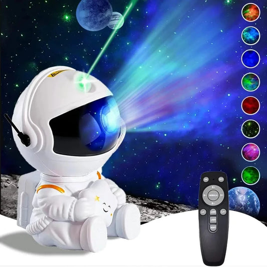 Enchanting Astronaut Starry Sky Projector - Transform Your Space with a Mesmerizing LED Galaxy Lamp for Bedrooms and Playrooms